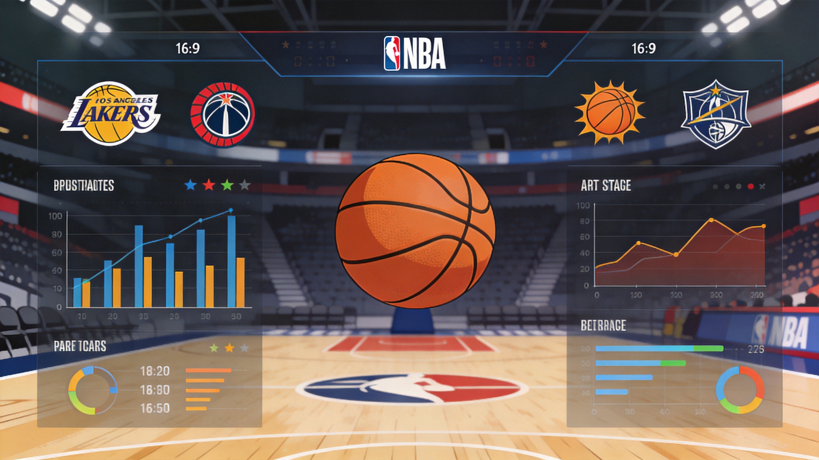 查找指南配图：篮球与NBA赛事信息覆盖模块的界面示意